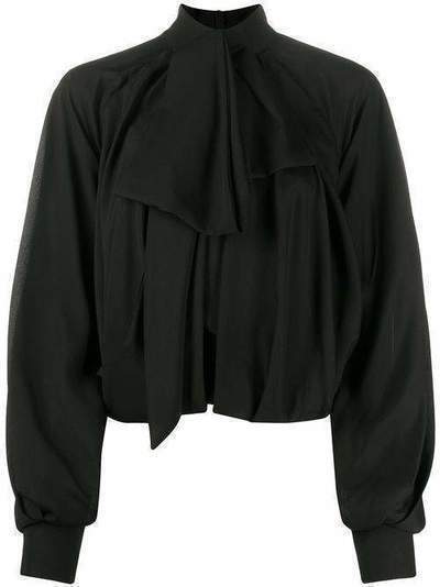 Balmain блузка с бантом TF12667S045