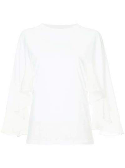 Chloé блузка с оборками на рукавах CHC18SJH03080