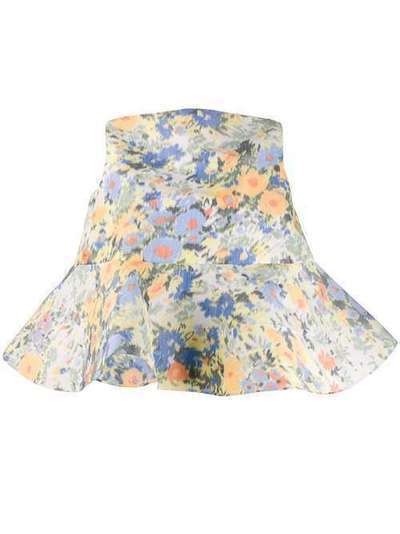 Nina Ricci блузка с цветочным принтом и баской 20ECTO047PL0345M1060