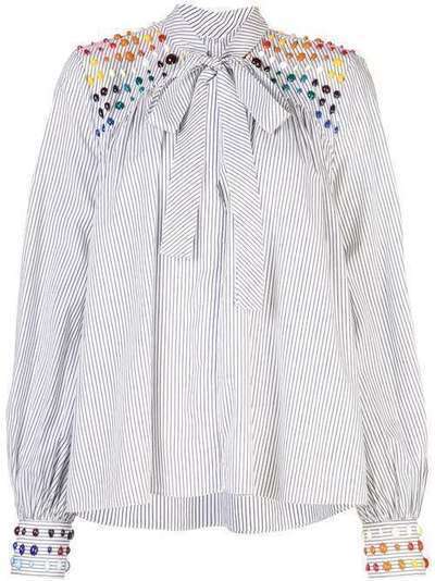 Rosie Assoulin блузка с отделкой бусинами 191T05WC128917