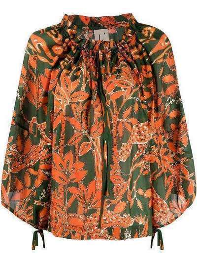 L'Autre Chose блузка с цветочным принтом OK520634001