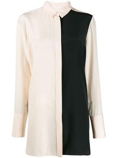 Jil Sander длинная блузка со вставками JSPP602556WP280300A689