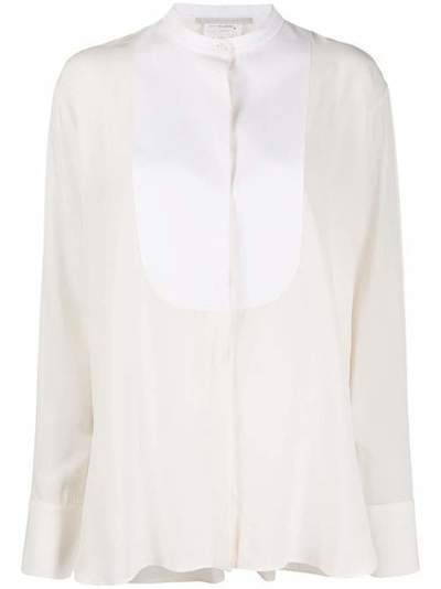 Stella McCartney блузка без воротника с манишкой 601905SY206