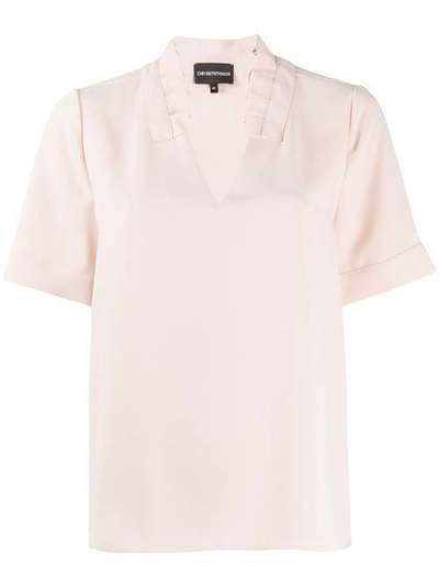 Emporio Armani блузка-трапеция с короткими рукавами 3H2K732NXLZ