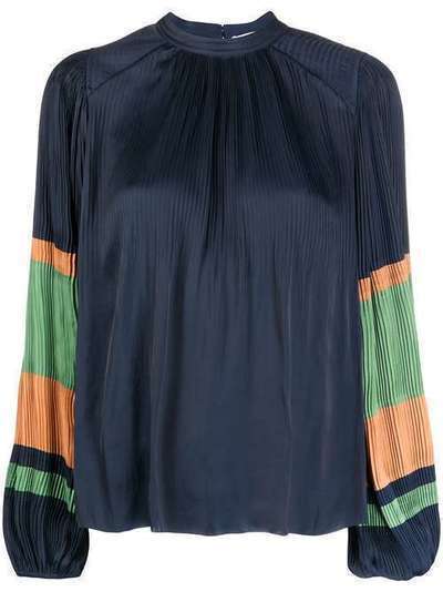 Ulla Johnson блузка свободного кроя Rosa со складками PS200220