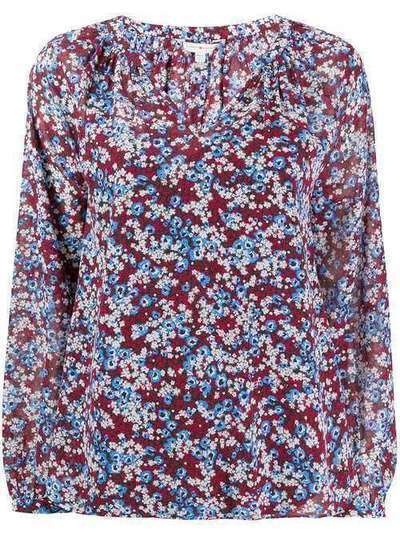 Tommy Hilfiger блузка свободного кроя с цветочным принтом WW0WW268360K7