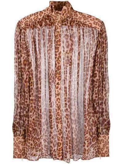 Zimmermann блузка с леопардовым принтом 5758TRES