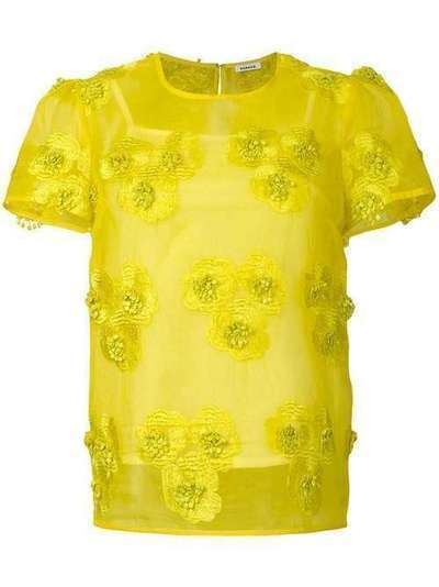 P.A.R.O.S.H. прозрачная блузка с цветочной вышивкой PYTTID310418