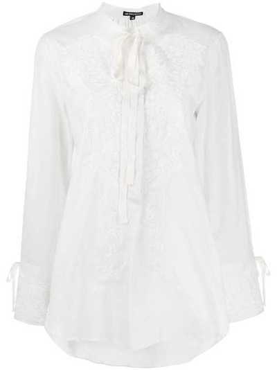 Ann Demeulemeester блузка с цветочной вышивкой 19022001P120