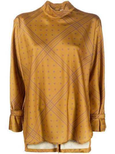 Jejia атласная блузка с ремешками на рукавах 2839J1E004205063