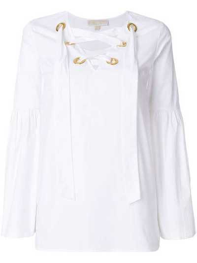 Michael Michael Kors блузка с завязками на горловине MH74LDD56J