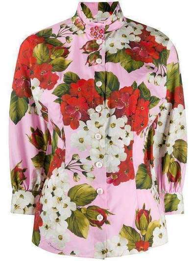 Dolce & Gabbana блузка с цветочным принтом F5M44THS5GF