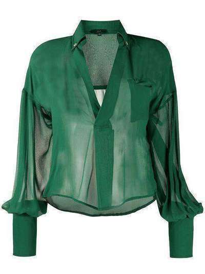 Jejia полупрозрачная блузка с открытым воротником 2839J1E023205027