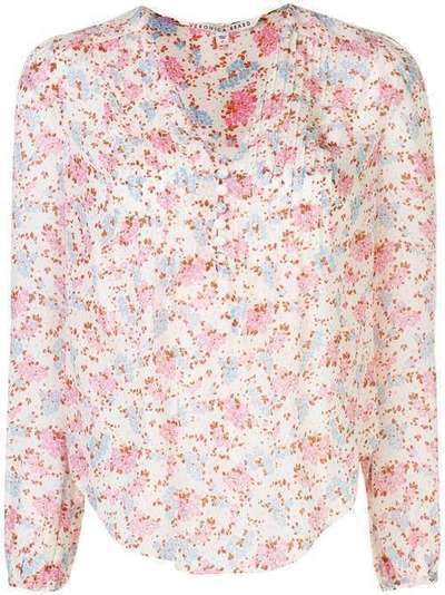 Veronica Beard плиссированная блузка с цветочным принтом 2002NP0114746