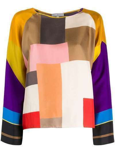 Pierre-Louis Mascia colour block blouse ALOEUW1006149340