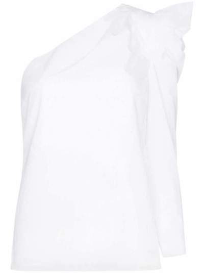Les Rêveries блузка на одно плечо с объемным рукавом REVSS19W129