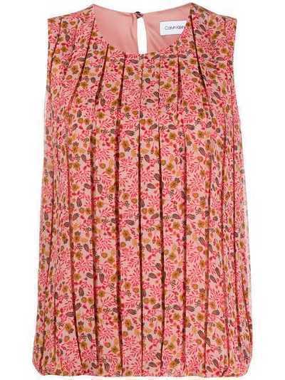 Calvin Klein блузка с цветочным принтом K20K201949