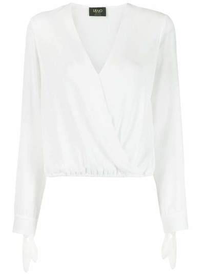 LIU JO блузка с запахом и V-образным вырезом PA0074T2353