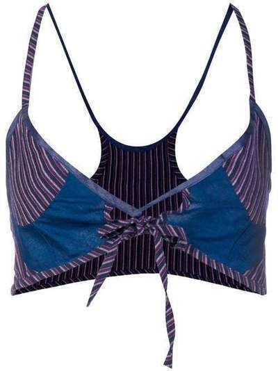 Atelier Bâba racer back bralette BABA15PATCHWORK1