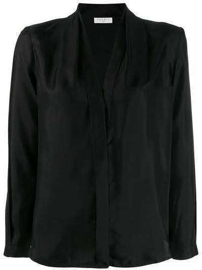 Sandro Paris блузка с V-образным вырезом и длинными рукавами SFPCM00004