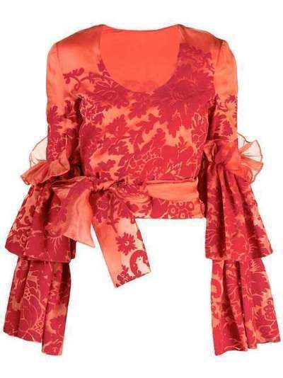 Rosie Assoulin блузка с запахом 191T34WS093