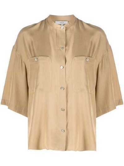 Vince patch pocket blouse V649512278