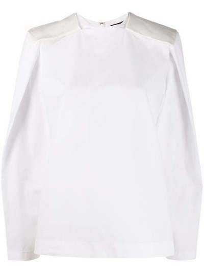 Haider Ackermann блузка с нашивками на плечах 2031806128