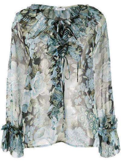 P.A.R.O.S.H. прозрачная блузка с цветочным принтом POCHICD311234