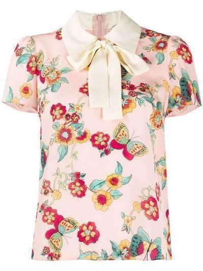RedValentino блузка с цветочным принтом TR0AAB55515