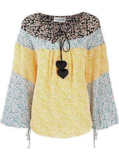 LANVIN блузка с цветочным принтом RWTO604I4400P20