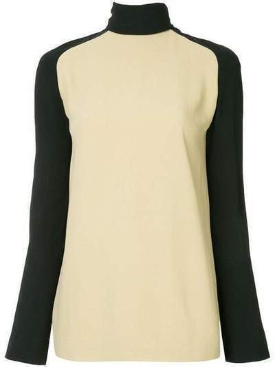 Haider Ackermann turtleneck bicolour blouse 1845806138005