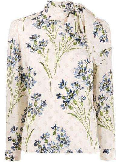 RedValentino блузка с цветочным принтом TR3AB1Y04RR