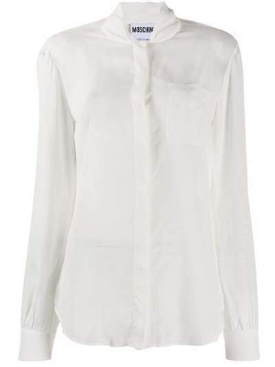 Moschino блузка с воротником-стойкой A02105538