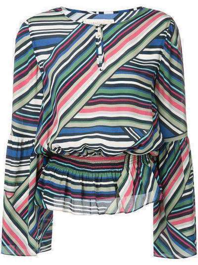 Nicole Miller блузка с абстрактными полосками BH10437