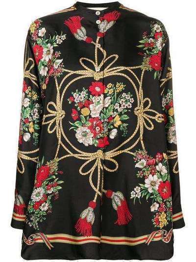 Gucci блузка с цветочным узором 550600ZAAWO