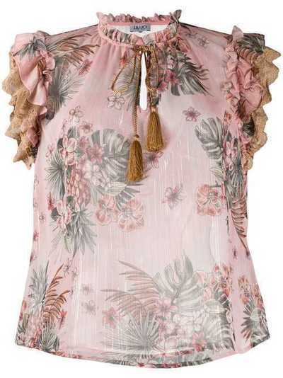 LIU JO floral print blouse FA0158T4184