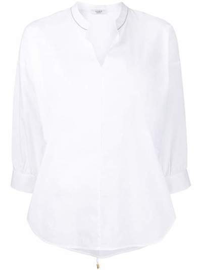 Peserico блузка свободного кроя с декоративной отделкой S0656708928