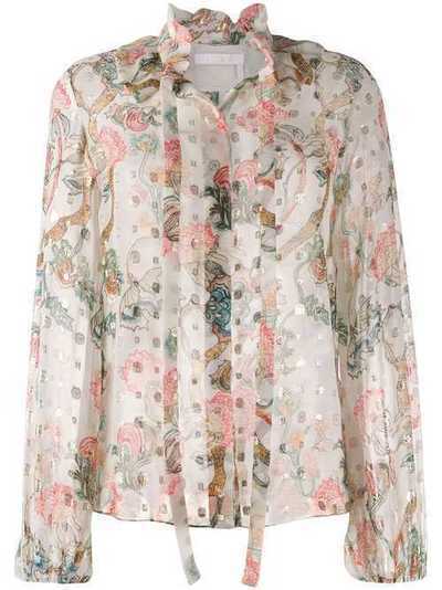 Chloé блузка с цветочным принтом CHC20SHT17325