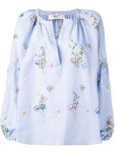 Blugirl блузка с вышитыми цветами 7557