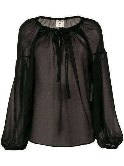 Semicouture блузка оверсайз с длинными рукавами Y9AQ07
