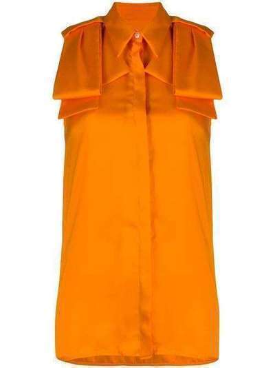 Victoria Victoria Beckham удлиненная блузка без рукавов SHVV178B