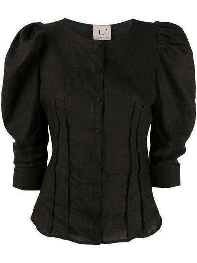 L'Autre Chose блузка на пуговицах с пышными рукавами OK520635020