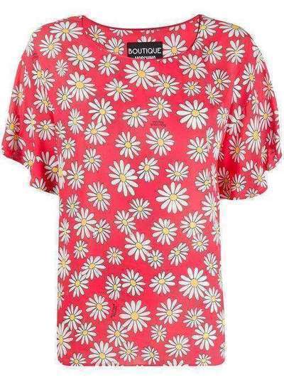 Moschino блузка свободного кроя с цветочным принтом 2050850