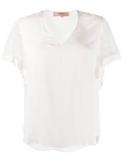 Twin-Set блузка с рукавами из тюля 201TP2370