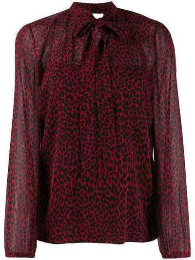 RedValentino блузка с леопардовым принтом SR0ABB054HR