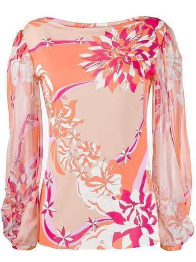 Emilio Pucci блузка с цветочным принтом 0EJM350E747