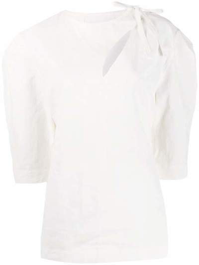 Jil Sander блузка с завязками JSPQ560805WQ320700