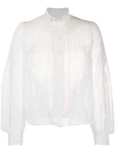 Simone Rocha блузка из тюля с пышными рукавами 35730069