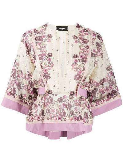 Dsquared2 блузка с цветочным принтом S75NC0908S52494