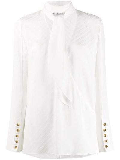 Givenchy блузка в полоску с завязками на воротнике BW60KR12JB